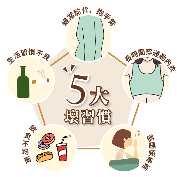 胸部下垂有救嗎？5大壞習慣要注意！